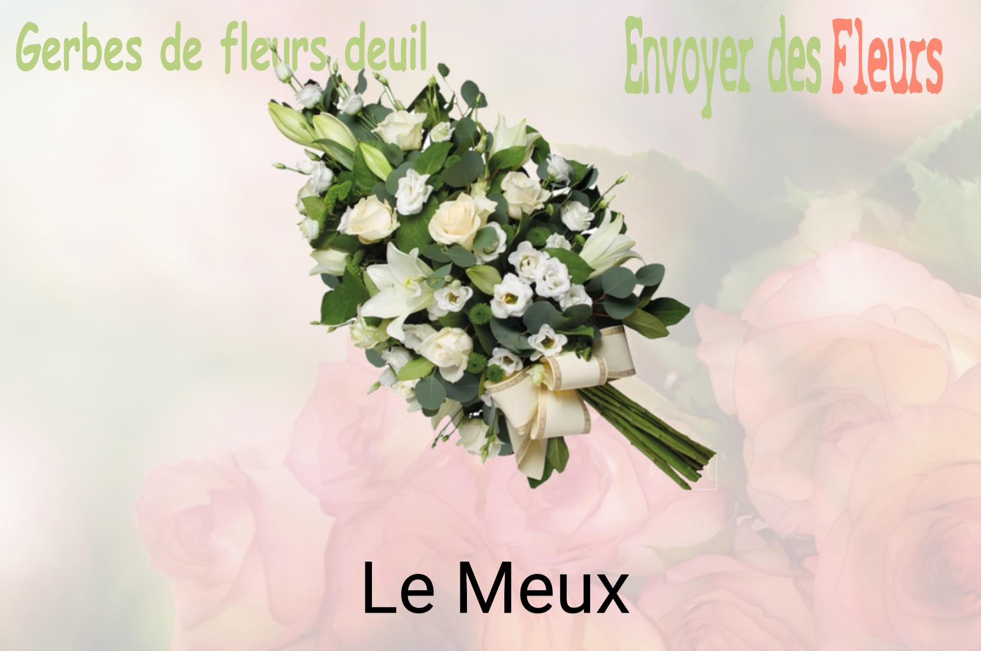 Gerbe de fleurs de deuil livrée à Le Meux